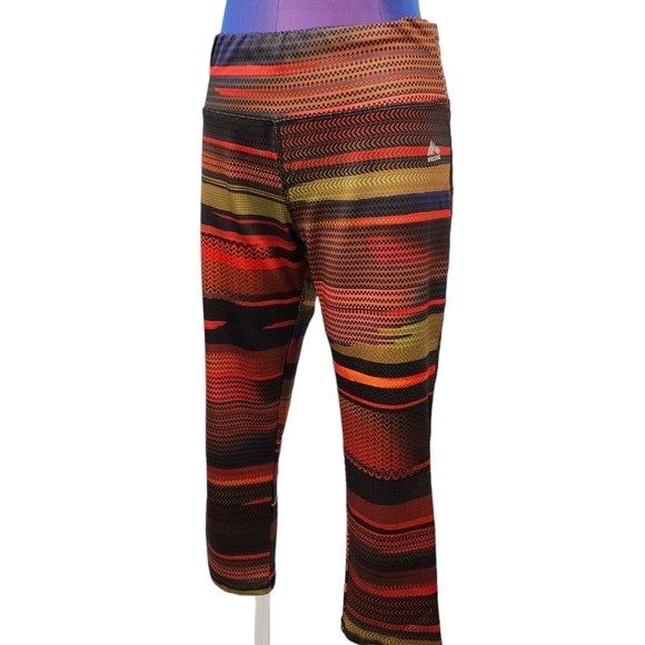 RBX Colorful‎ Activewear Capri Pants Size Medium Women's B48 - Picture 2 of 8